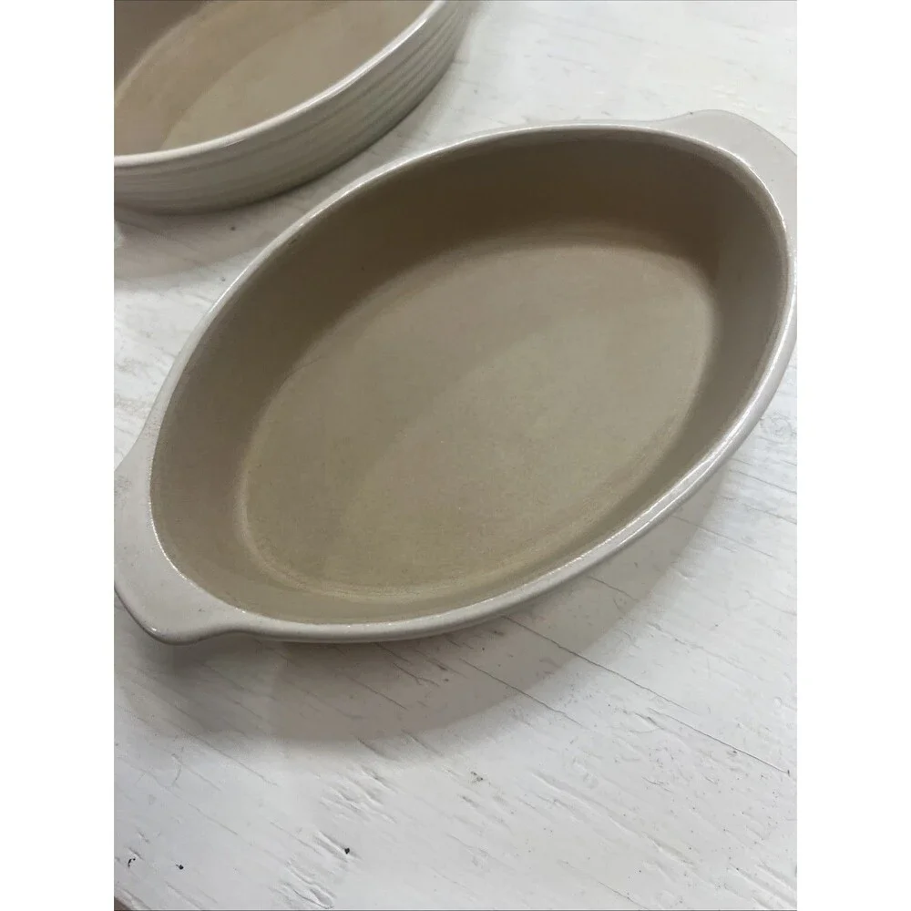 Pampered Chef Family Heritage Stoneware Oval Baker 9.5